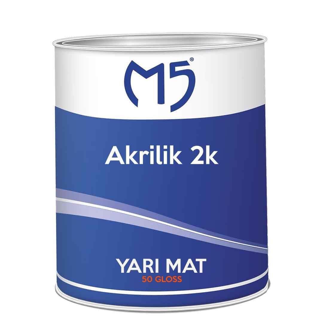 M5 2k Akrilik Boya Yarı Mat (1 Kg + 0,3 kg sert +0,3 kg tiner)