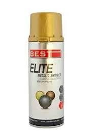 Best Elite Akrilik Sprey Boya Nikelaj Parlak Metal Altın 400ml