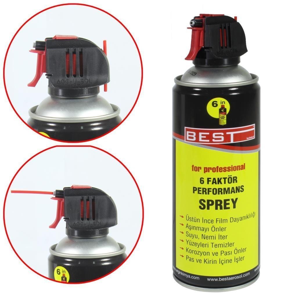 Best 6 Faktör Pas Sökücü Yağlayıcı Sprey 400ml