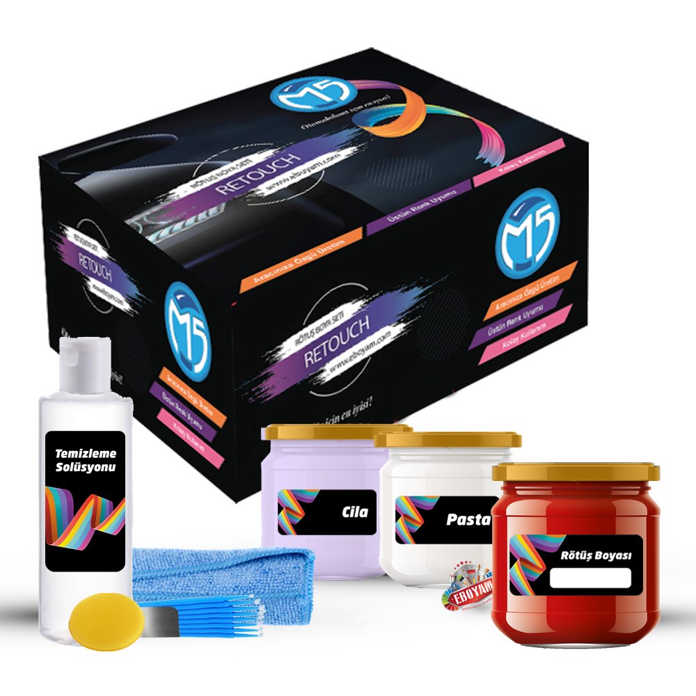 Fiat Kartal Platin Beji T018 Rötuş Boyası Seti M5 ReTouch Baz