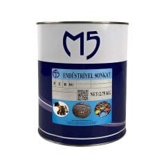 M5 Endüstriyel Rapid Boya Metalik Gümüş Gri  Ral 9006 2,75 Kg GL