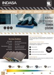 İndasa Yatık Sünger Zımpara Fine P220-P400 120x98x13 mm