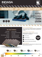 İndasa Yatık Sünger Zımpara Ultrafine P600-P1000 120x98x13 mm