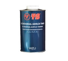 YB 2K Üniversal Akrilik Tiner Hızlı 3 Litre