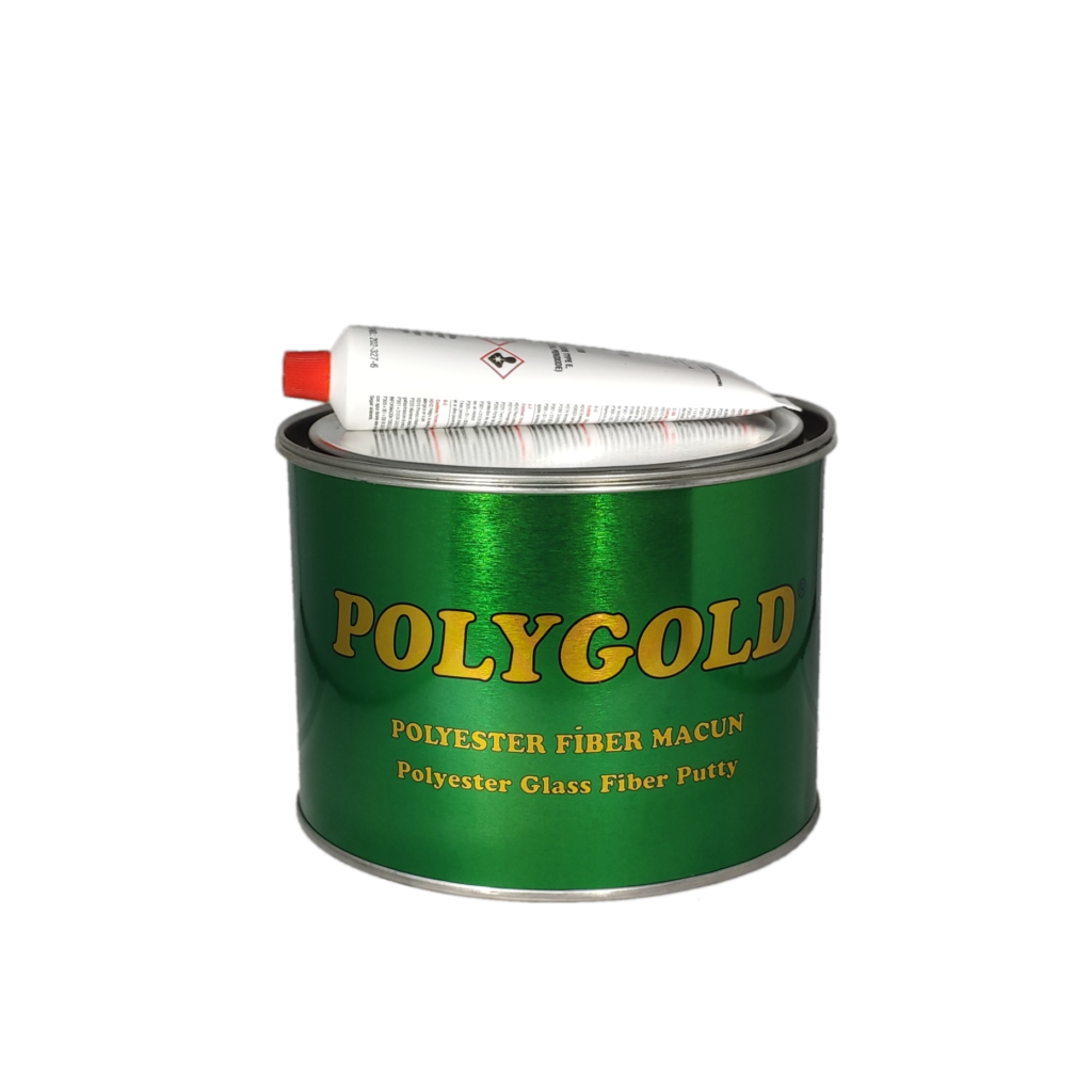 PolyGold Polyester Fiber Elyaflı Macun Gri 1 Kg