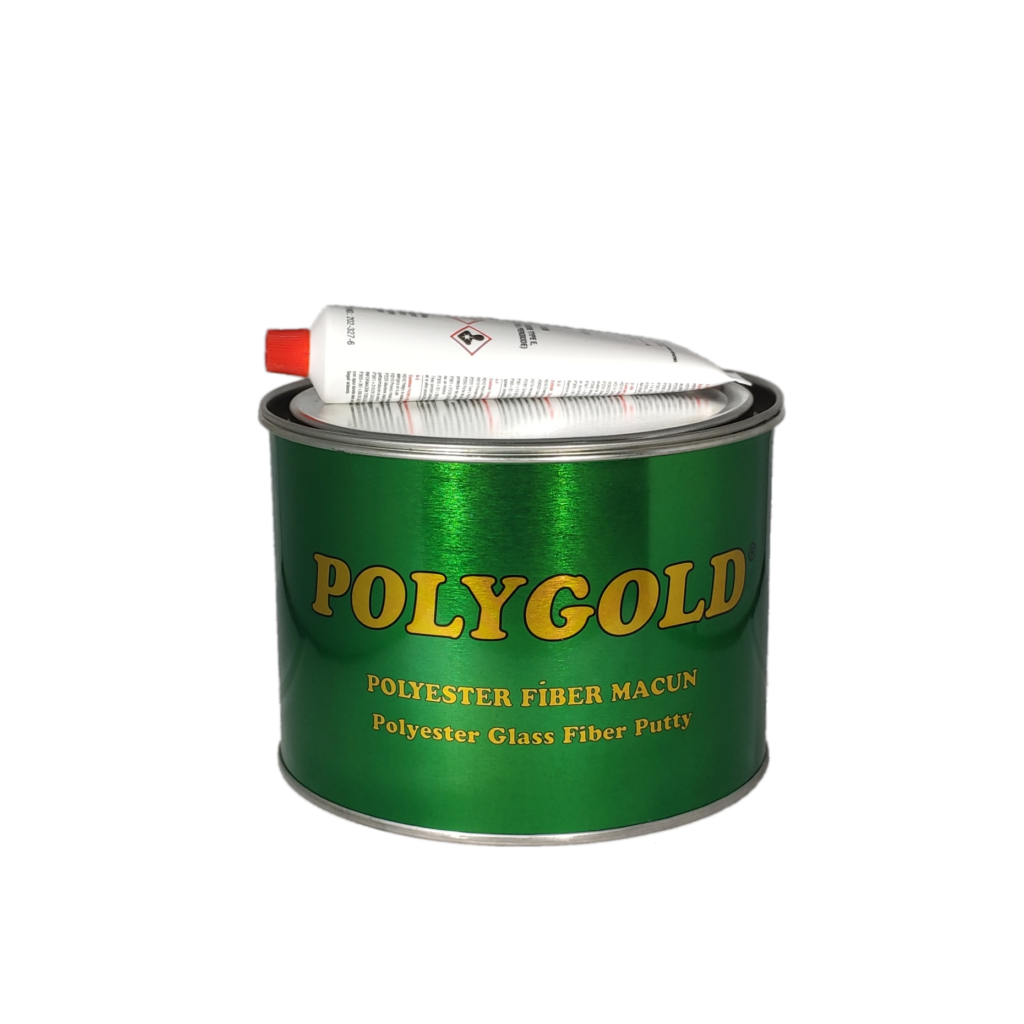 PolyGold Polyester Fiber Elyaflı Macun Gri 1 Kg