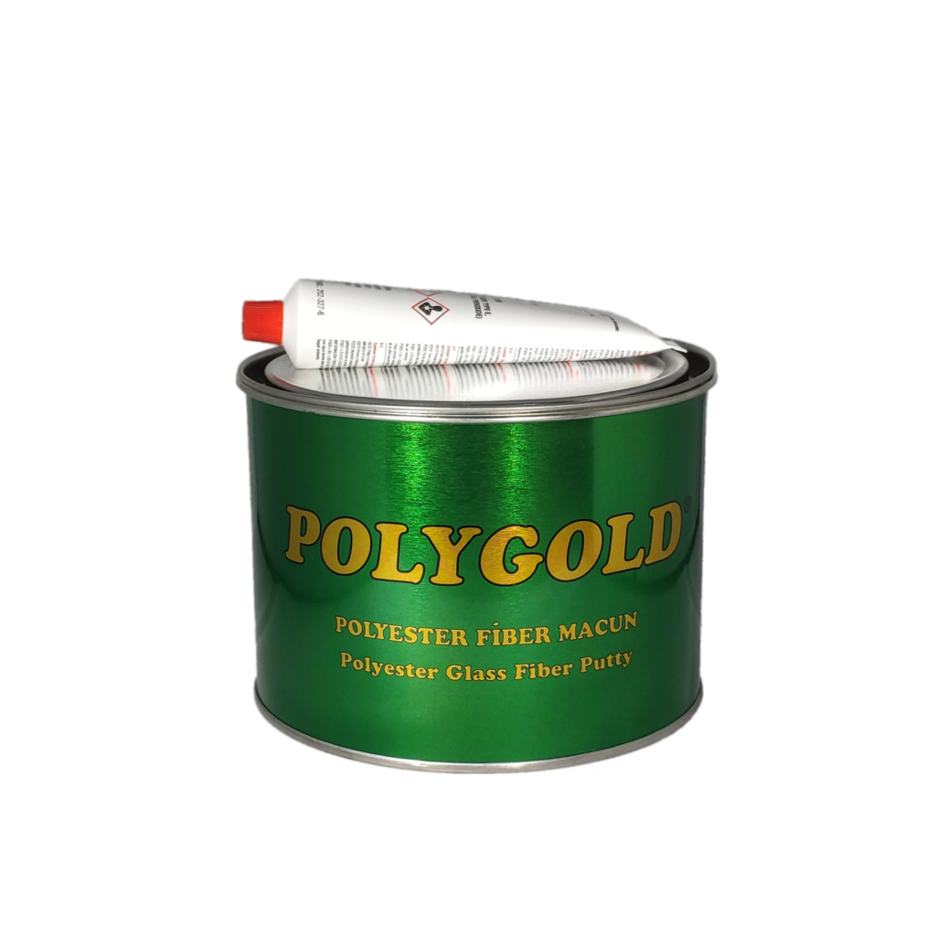 PolyGold Polyester Fiber Elyaflı Macun Gri 1 Kg