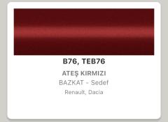 Renault Captur Ateş Kırmızı B76 Rötuş Boyası Seti M5 ReTouch Baz