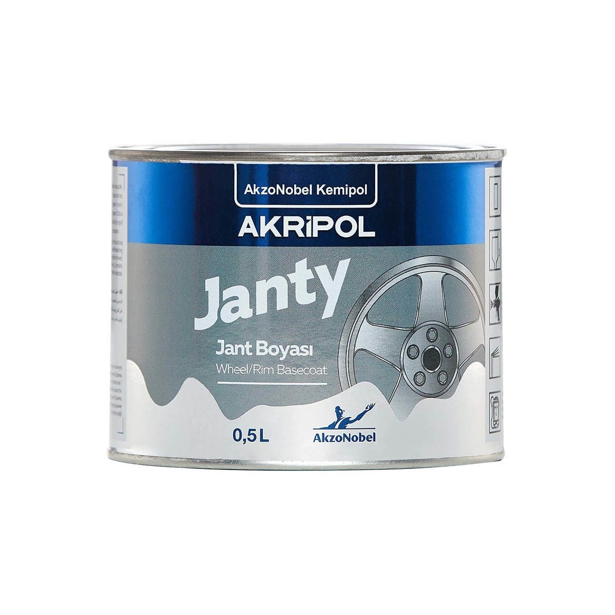 AkzoNobel Akri̇pol Bazkat Janty Jant Boyası 0.5 Litre