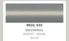 Renault Clio Boreal Gri 632 Rötuş Boyası Seti M5 ReTouch Baz