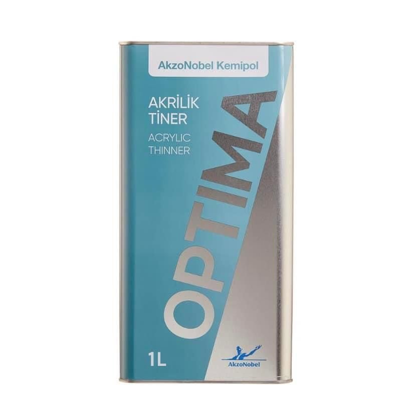 AkzoNobel Optima Akrilik Tiner Yavaş 1 Litre