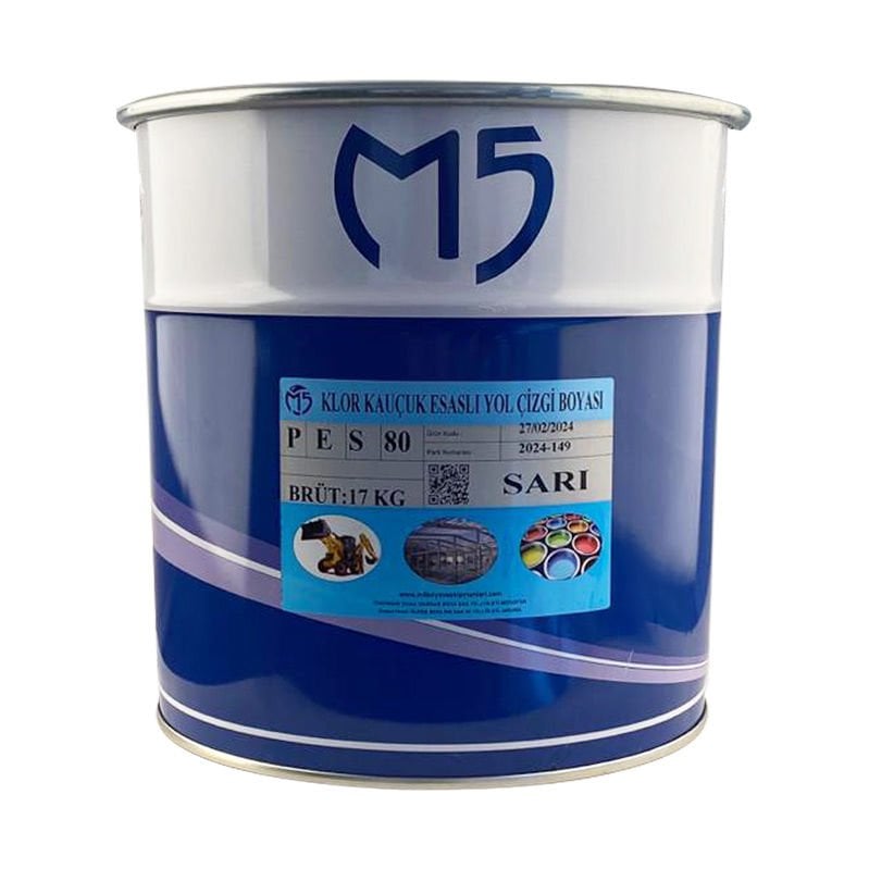 M5 Soğuk Yol Çizgi Boyası Sarı 17 kg Brüt