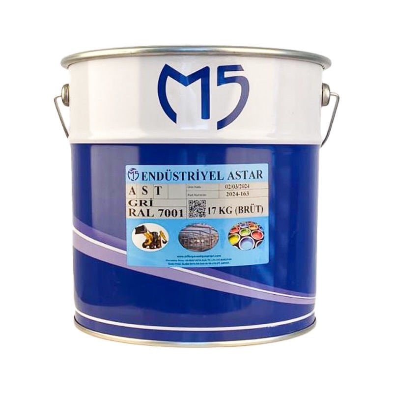 M5 Endüstriyel Rapid Astar Ral 7001 Gri 17 Kg Brüt