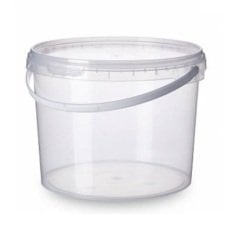 Plastik Kilit Kapaklı Kova Kutu Kap 1 Litre Hacim