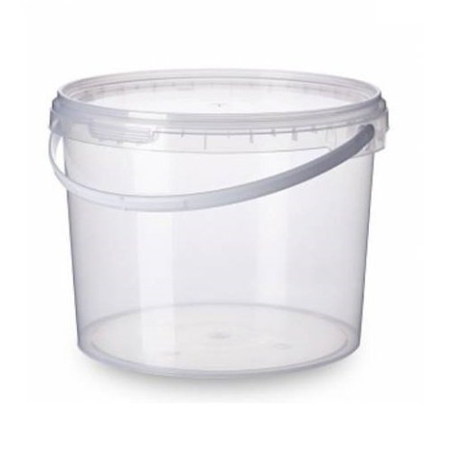 Plastik Kilit Kapaklı Kova Kutu Kap 500 ml Hacim