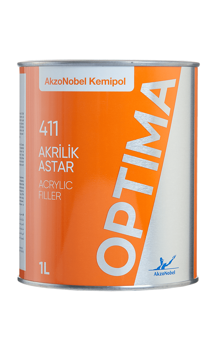 AkzoNobel Optima 2k 411 Akrilik Astar 1 Litre