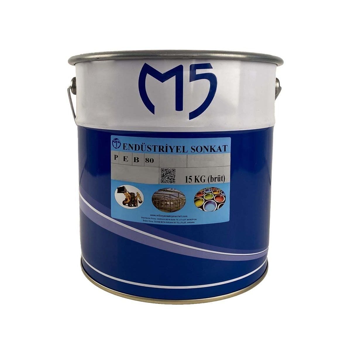 M5 Endüstriyel Rapid Boya Ral 7040 15 Kg Brüt