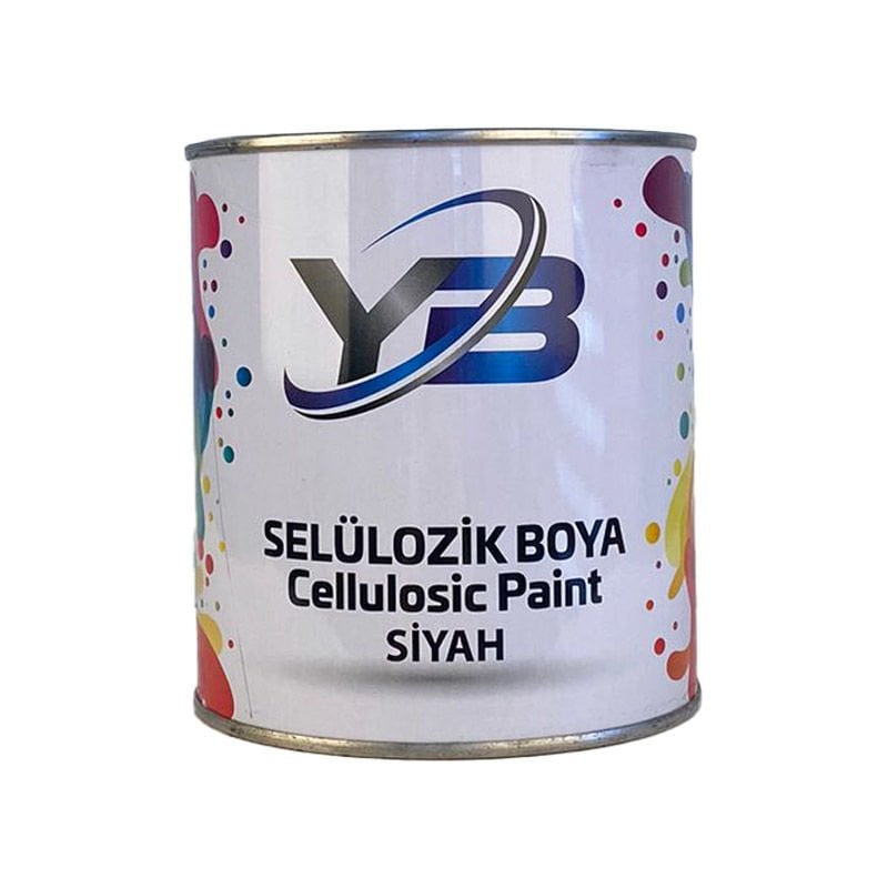 YB Selülozik Boya Parlak Siyah 0,75 KG