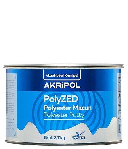 AkzoNobel Akripol Polyzed Polyester Çelik Macun 2/1 1,8 Kg