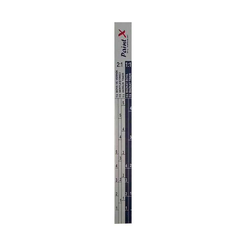 Paintx Karıştırma Ölçü Çubuğu Tüm Ölçüler Büyük