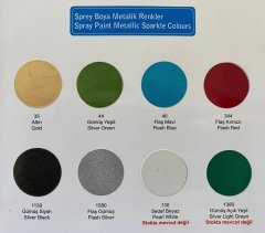 Tekoro Metalik Sprey Boya Gümüş Siyah 400ml