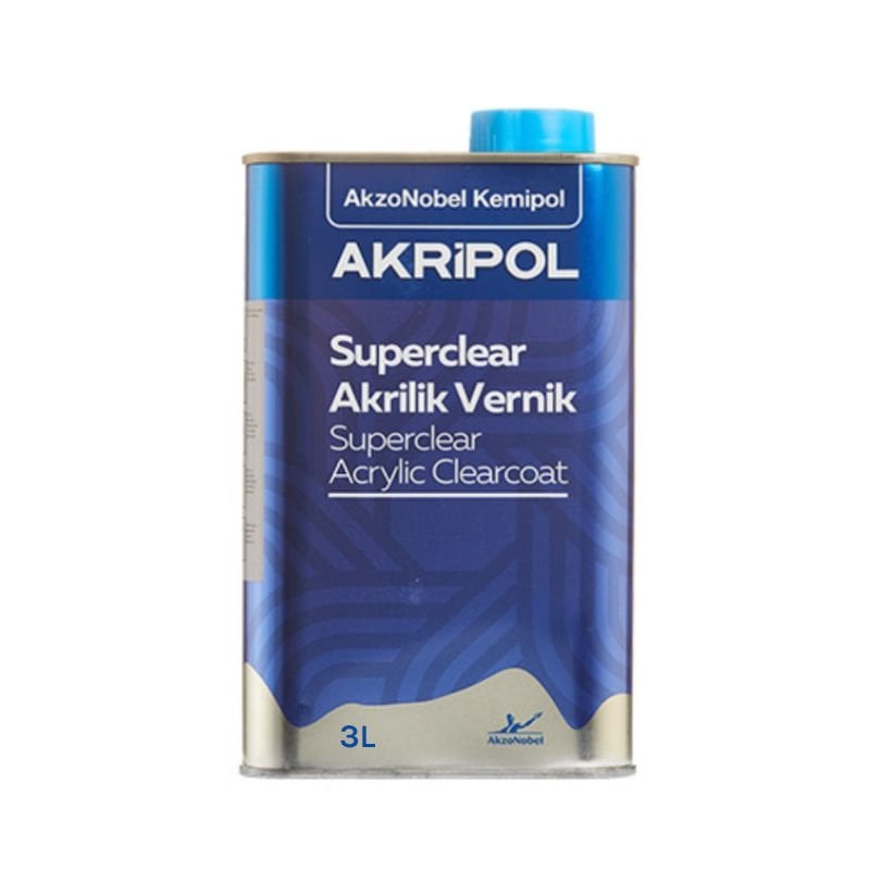AkzoNobel Akripol 2k Akrilik Superclear Vernik (GL) 3 Litre