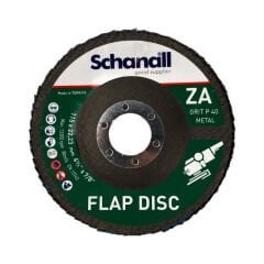 Schanall Zirkonyum Oksit Flap Disk Zımpara P40