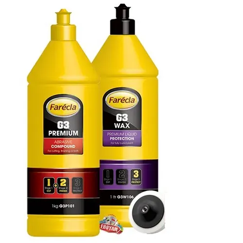 Farecla G3 Premium Pasta 1 Litre + G3 Wax Cila 1 Litre + Pasta Süngeri