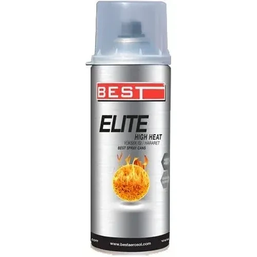 Best Elite Isıya Dayanaklı Akrilik Sprey Boya 600C Siyah 400ml