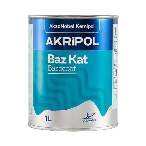 AkzoNobel Akri̇pol Bazkat LY9T Mitos Siyahı Akri̇li̇k Sonkat Oto Boyası 1 Litre