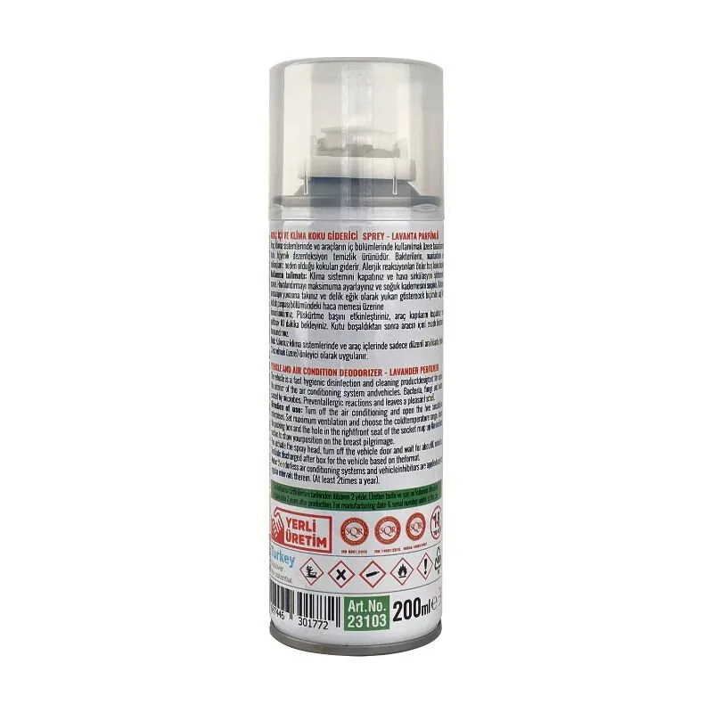 MxS Koku Bombası Araç Klima Koku Giderici Lavanta Kokulu 200 ml 2