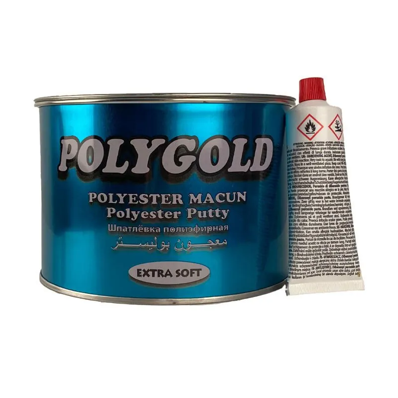 PolyGold Polyester Çelik Macun Sarı 500 Gram 2