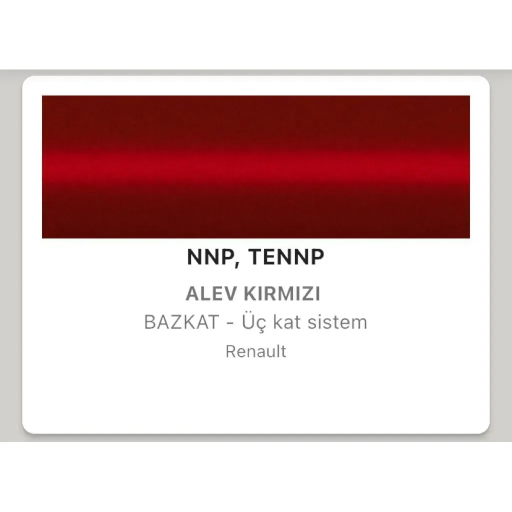 Renault Captur Alev Kırmızı NNP Rötuş Boyası Seti M5 ReTouch Sedef 2