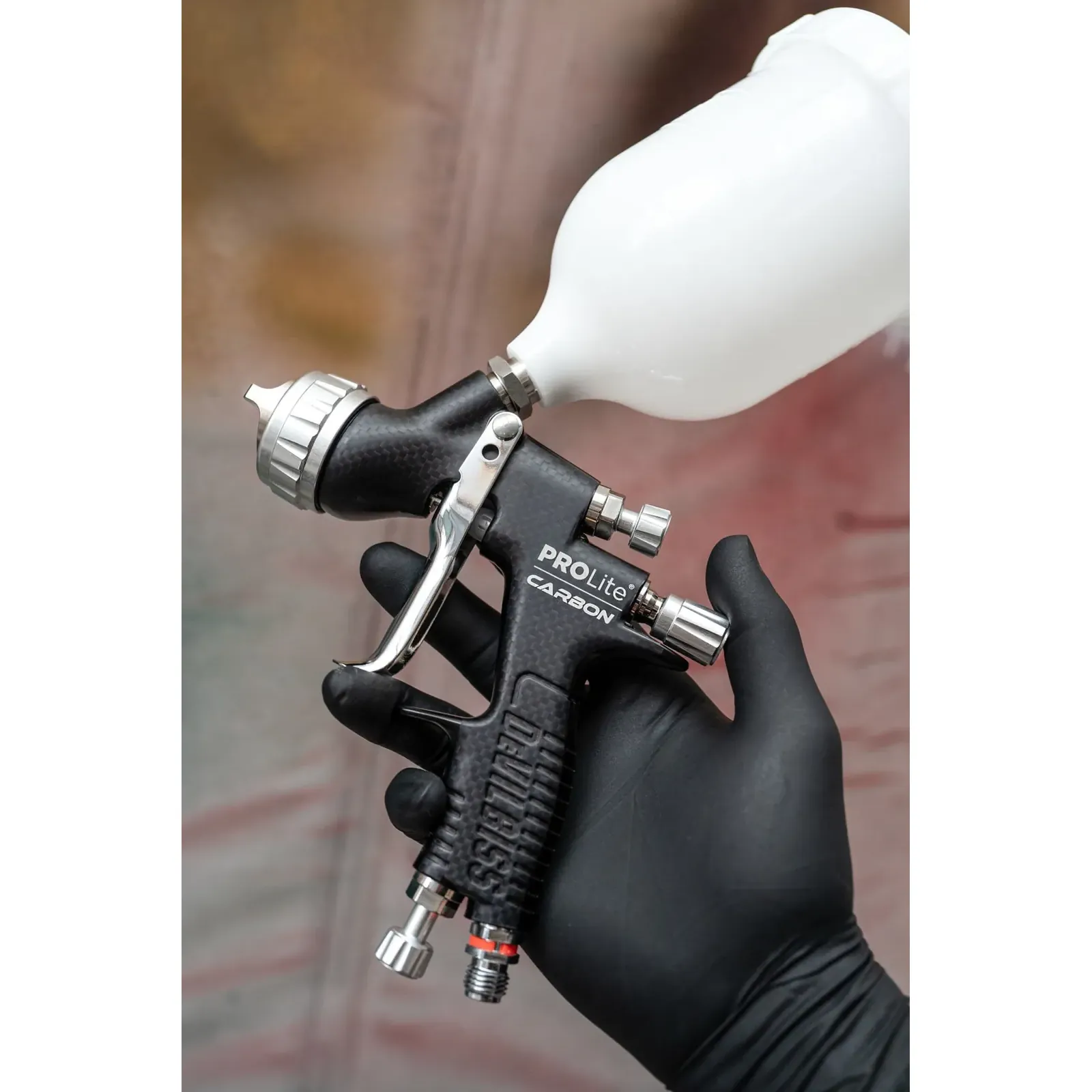 Devilbiss Pro Lite Üstten Depo Boya Tabancası Carbon Edition 1,3mm  2