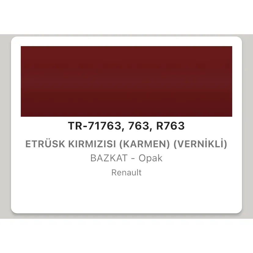 Renault Clio Karmen Kırmızı 763 Rötuş Boyası Seti M5 ReTouch Baz 2