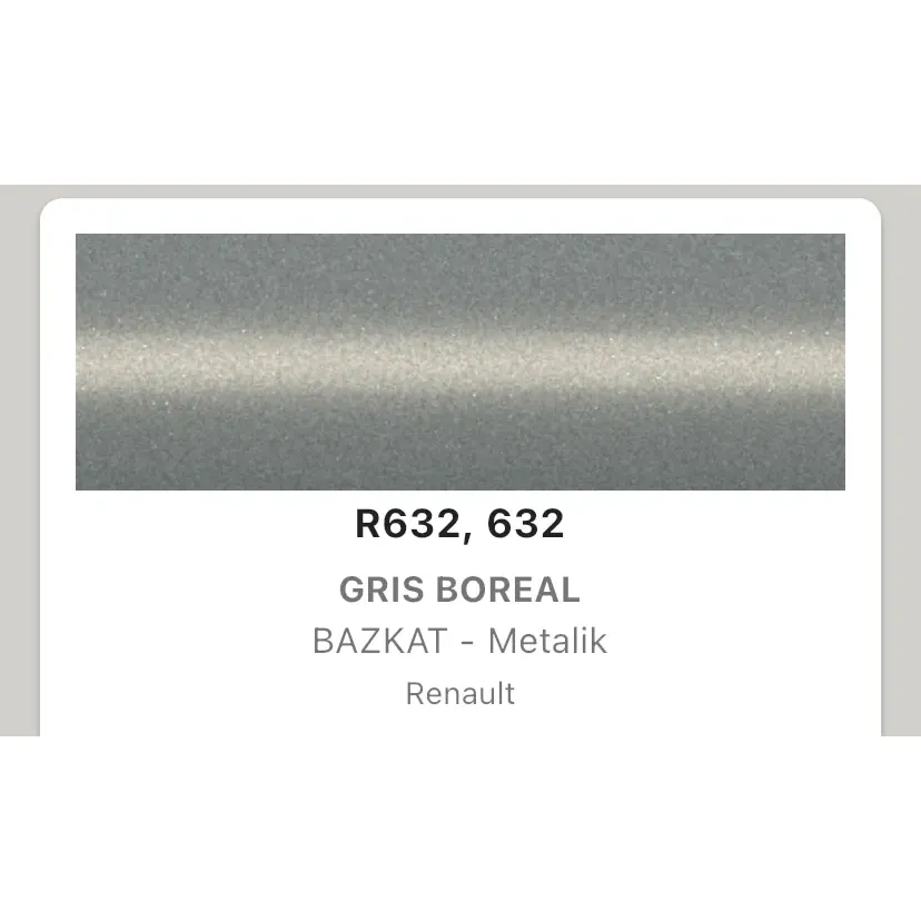 Renault Clio Boreal Gri 632 Rötuş Boyası Seti M5 ReTouch Baz 2