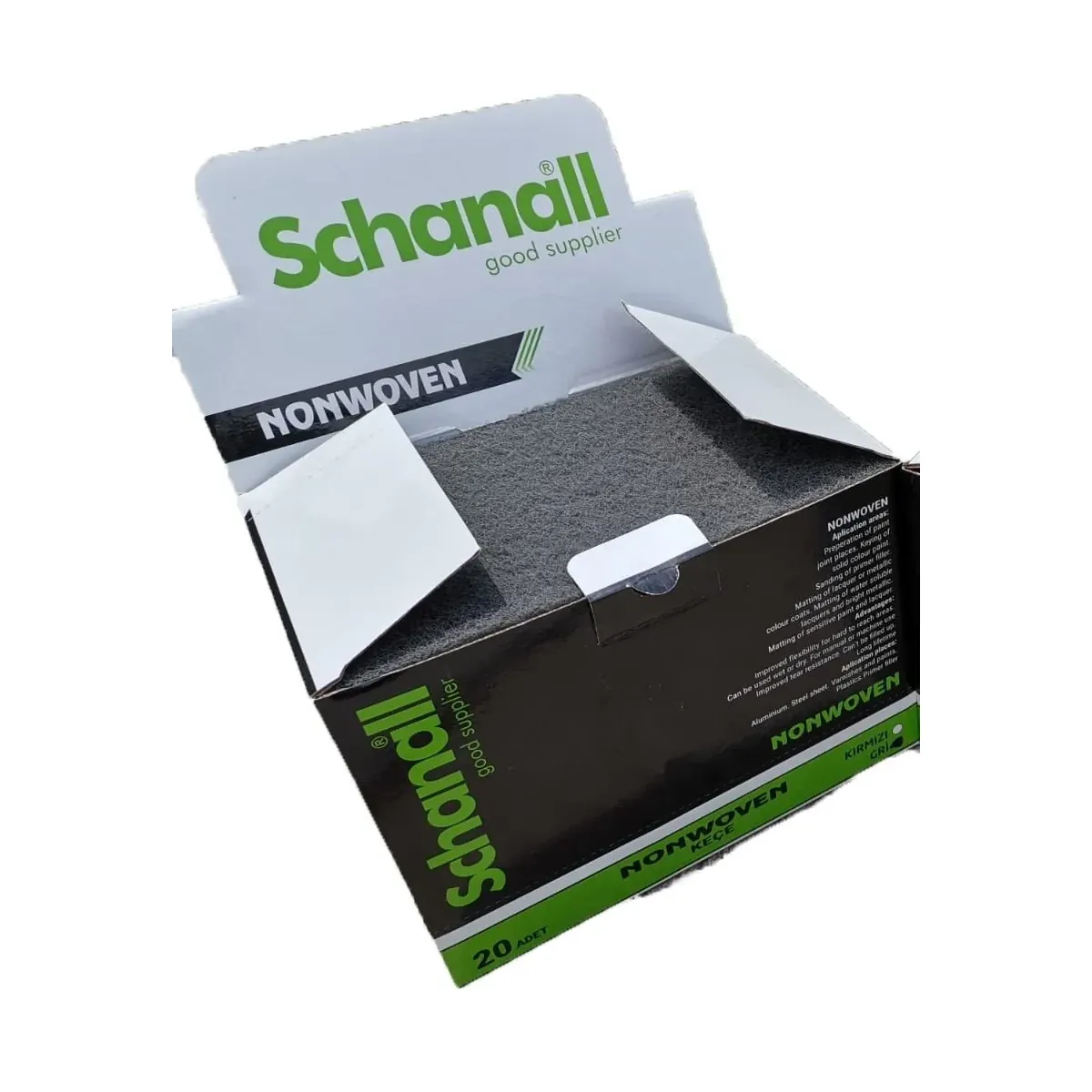 Schanall Aşındırıcı Keçe Zımpara Gri P400 150mmx200mm 2