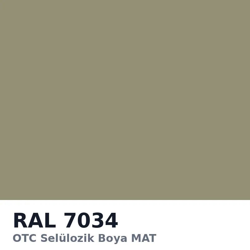 OTC Selülozik Boya MAT 15kg RAL7034