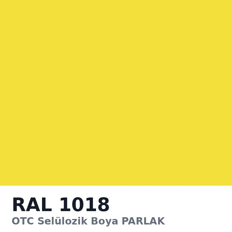 OTC Selülozik Boya PARLAK 18kg RAL1018