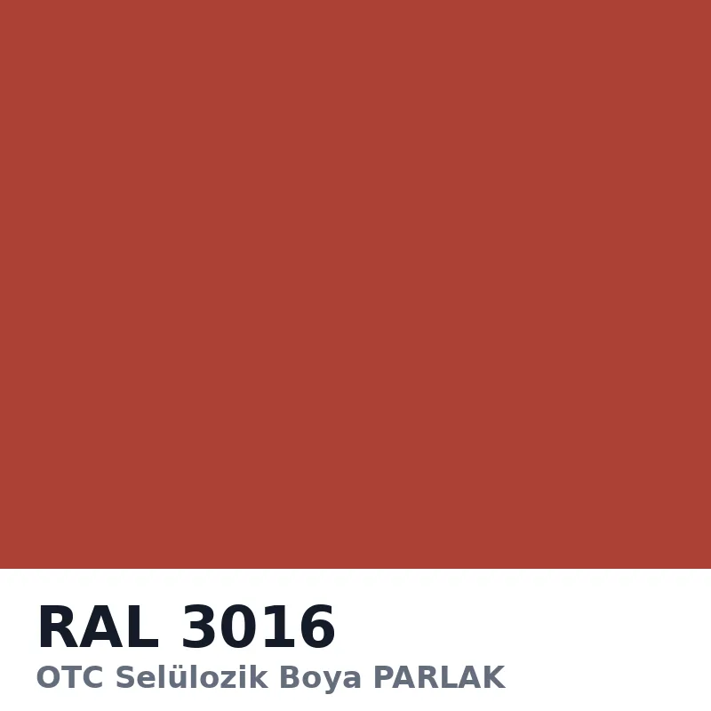 OTC Selülozik Boya PARLAK 18kg RAL3016
