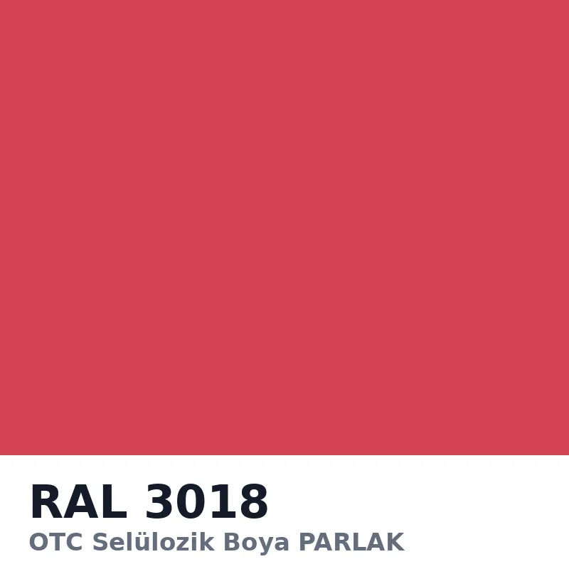 OTC Selülozik Boya PARLAK 18kg RAL3018