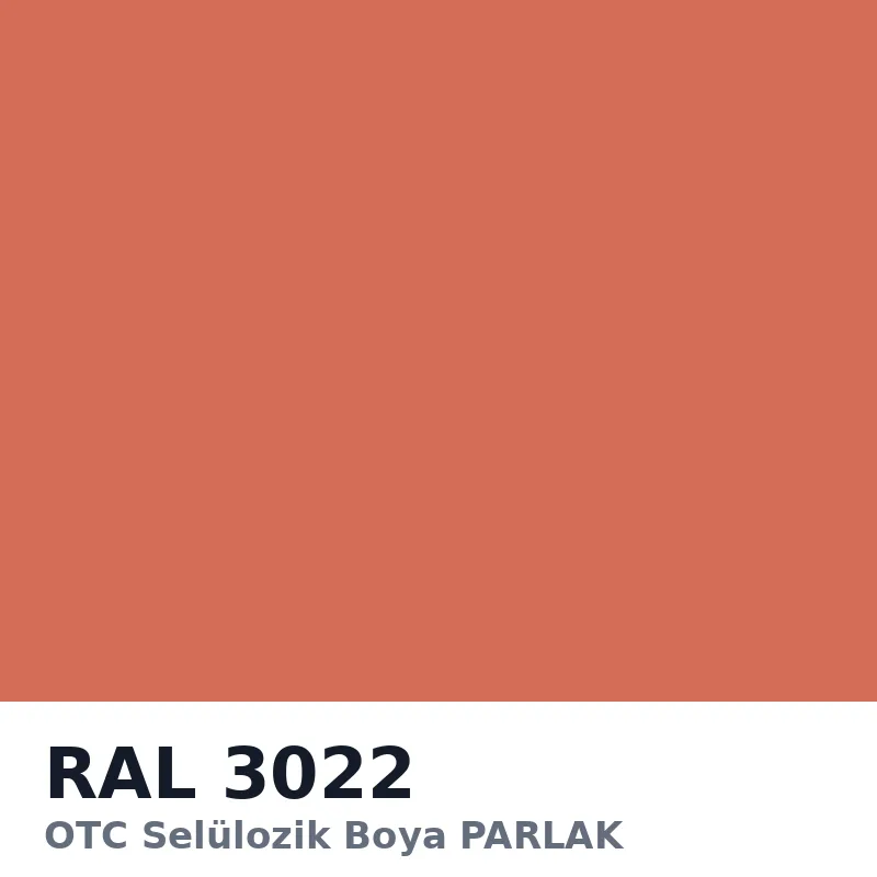 OTC Selülozik Boya PARLAK 18kg RAL3022