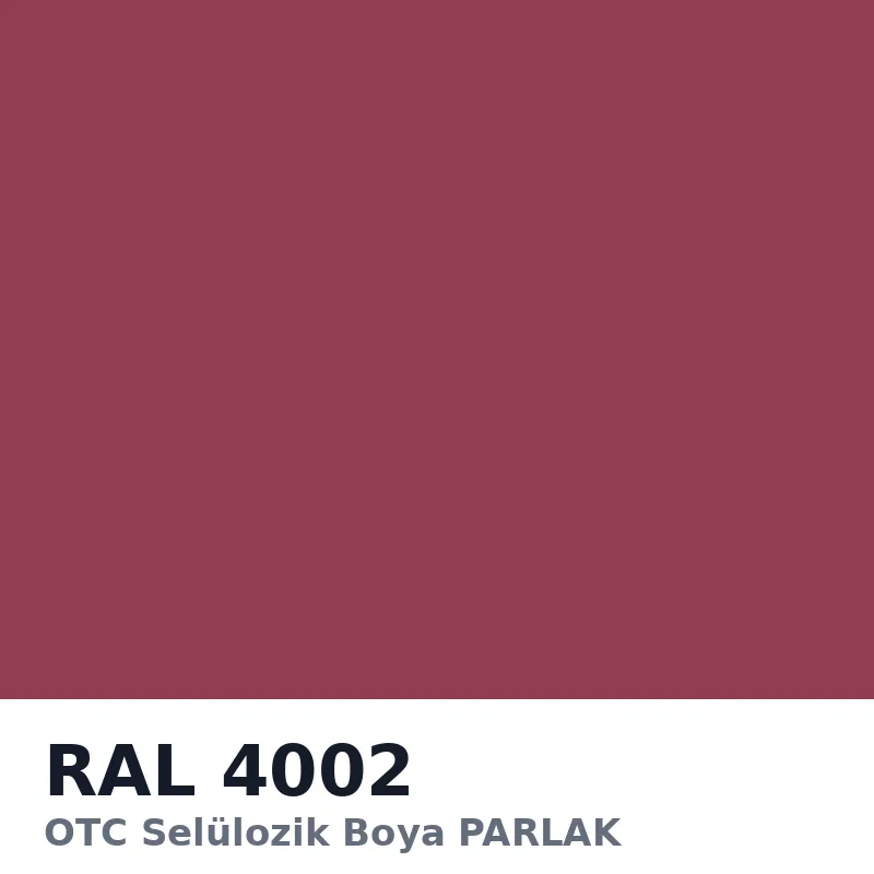 OTC Selülozik Boya PARLAK 18kg RAL4002