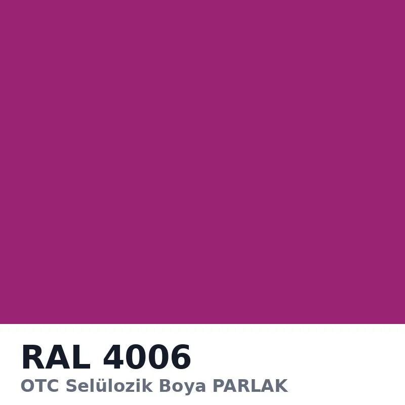 OTC Selülozik Boya PARLAK 18kg RAL4006