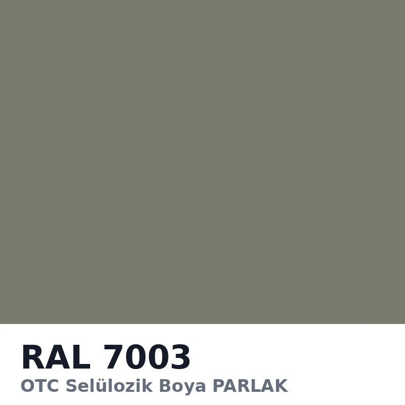 OTC Selülozik Boya PARLAK 18kg RAL7003