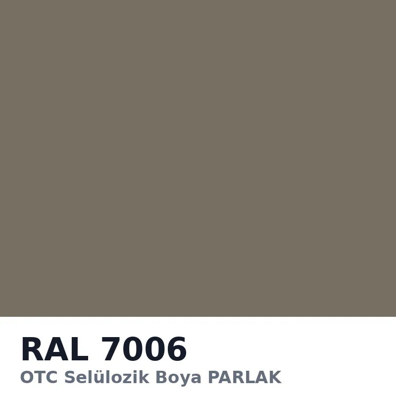 OTC Selülozik Boya PARLAK 18kg RAL7006