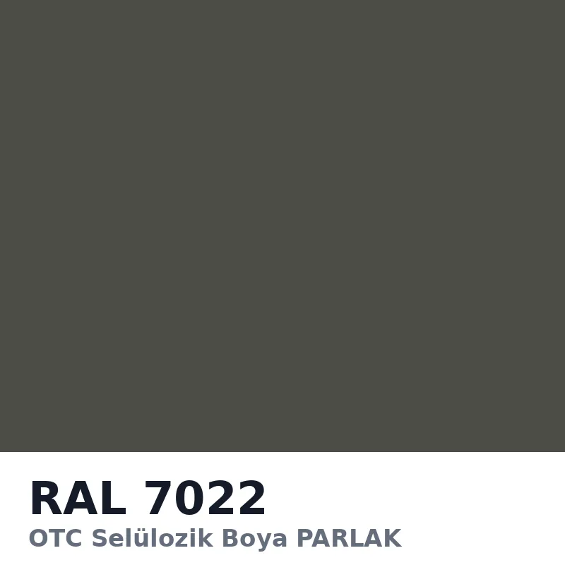 OTC Selülozik Boya PARLAK 18kg RAL7022
