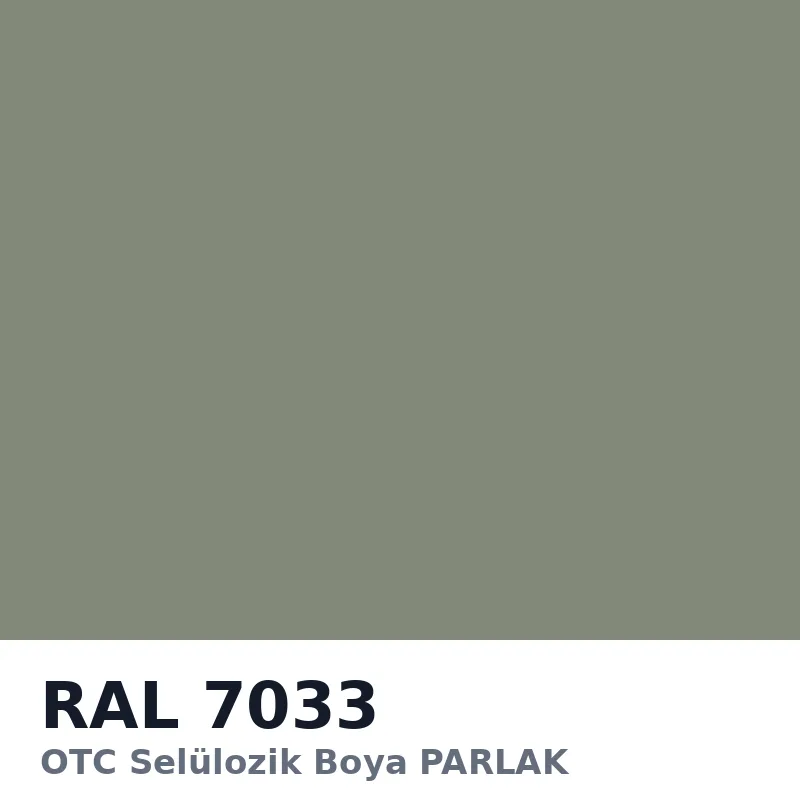 OTC Selülozik Boya PARLAK 18kg RAL7033