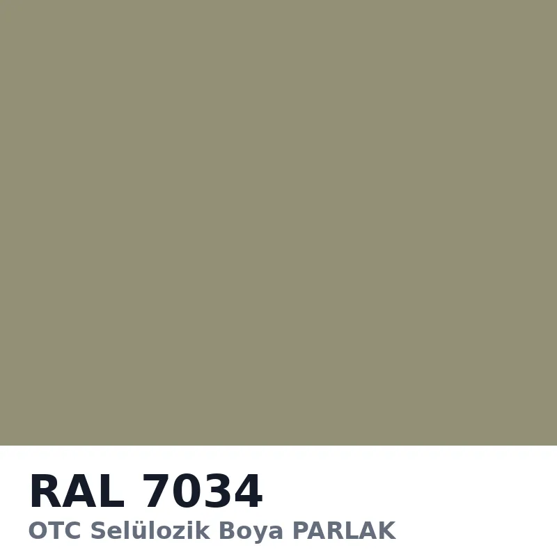 OTC Selülozik Boya PARLAK 18kg RAL7034
