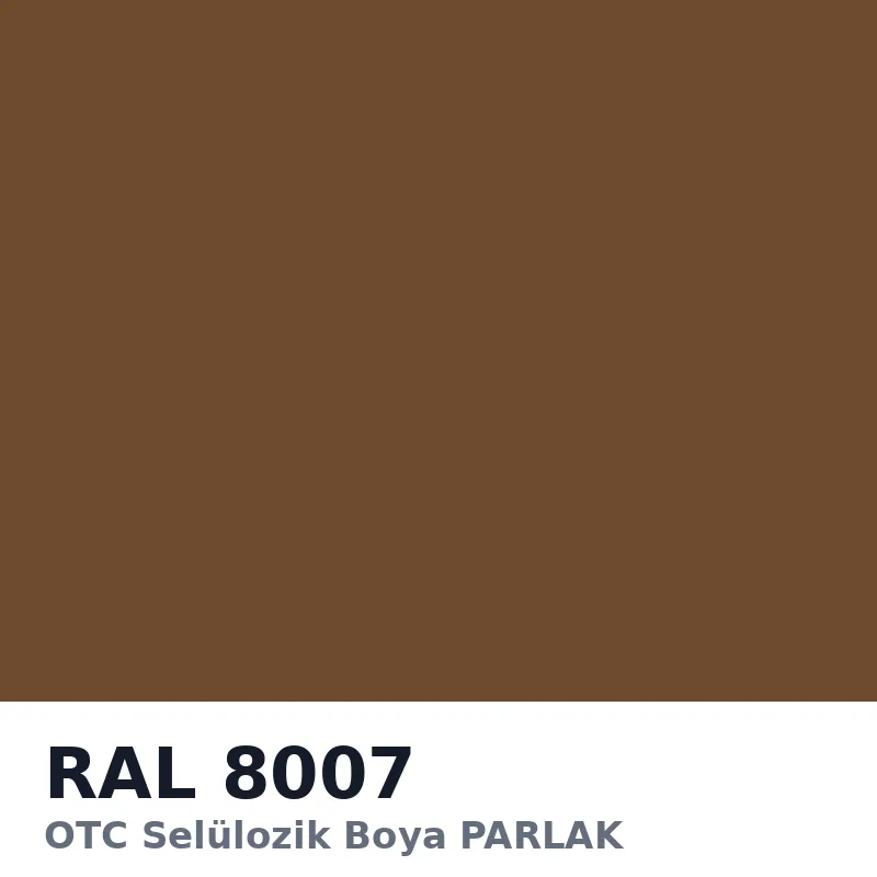 OTC Selülozik Boya PARLAK 18kg RAL8007